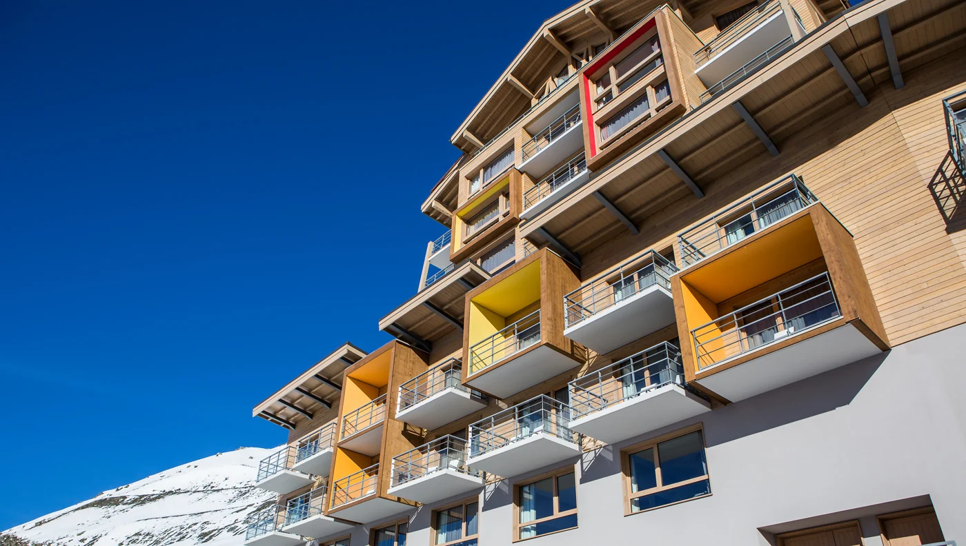 Club Med Val Thorens Sensations, França — fotografia oficial do village na temporada de neve