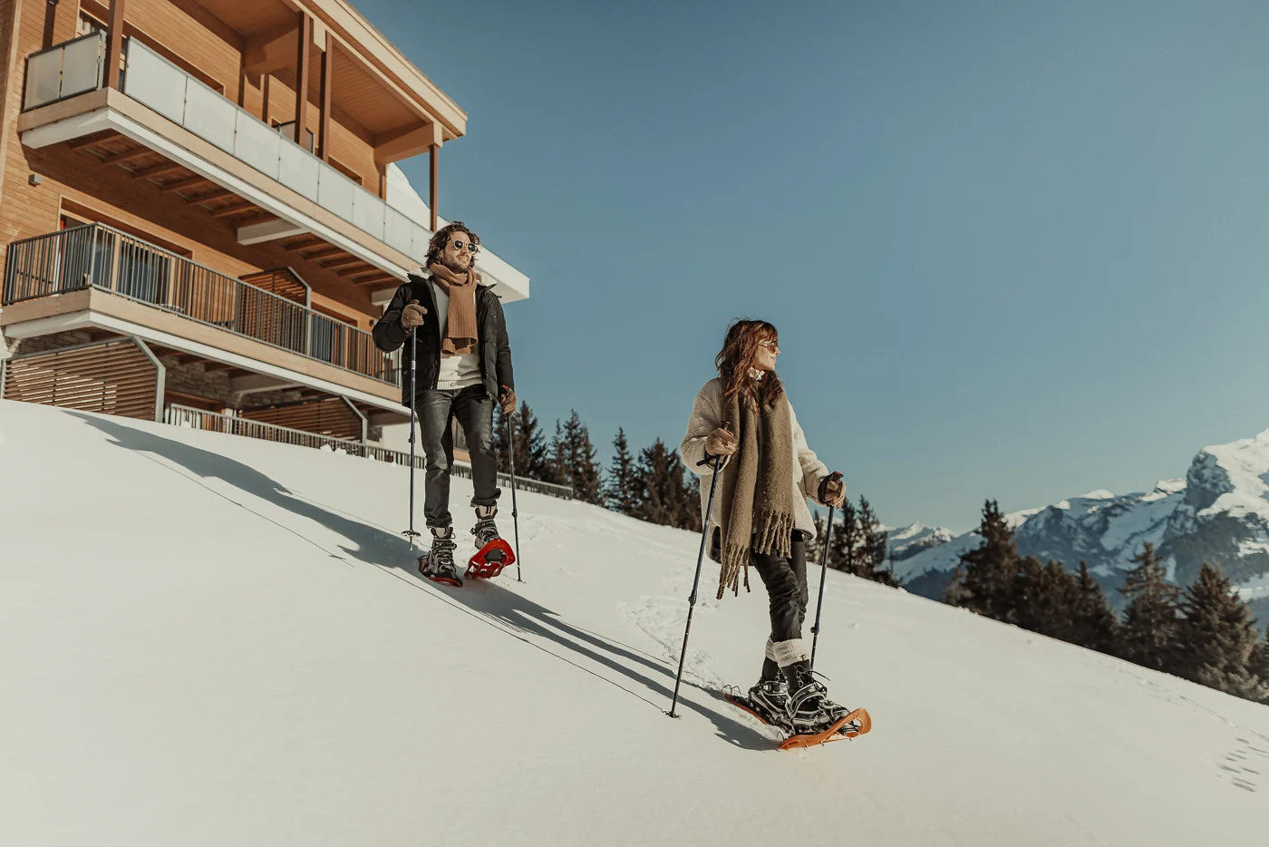 Club Med Apartamentos-Chalés de Grand Massif Samoëns Morillon, França — fotografia oficial do village na temporada de neve