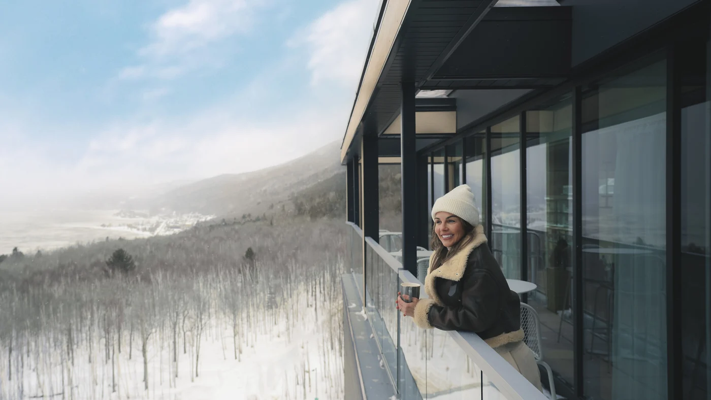 Club Med Quebec Charlevoix, Canadá — fotografia oficial do village na temporada de neve